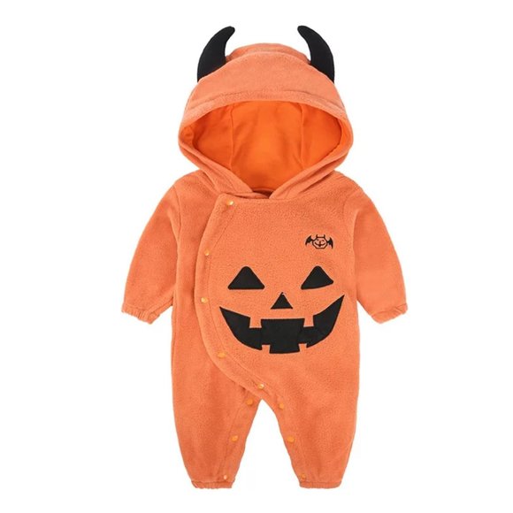 Baby🦇Autumn Romper Halloween Fleece Clothes BAT - Picture 1 of 6